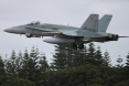 F-18 Hornet  leaving Norfolk Island